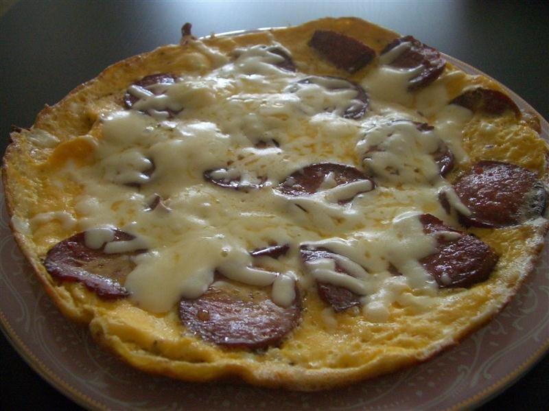 Sucuklu Kaşarlı Omlet 